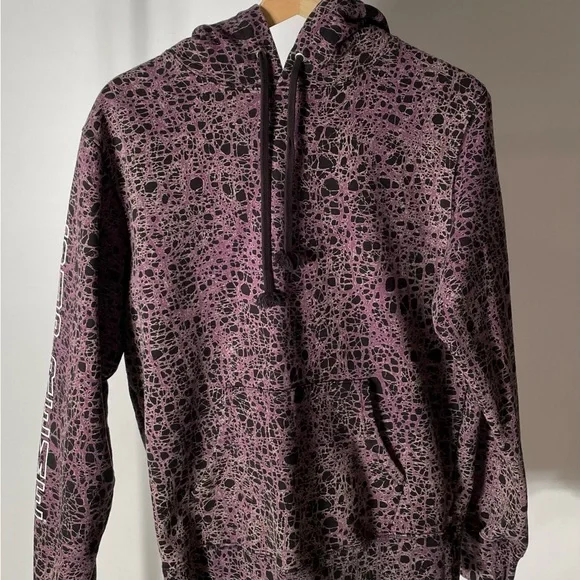 Supreme Purple Marble Hooded Sweatshirt